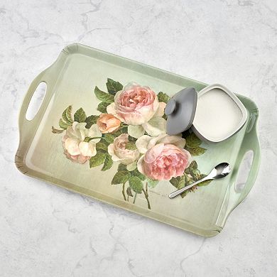 Pimpernel Antique Roses Melamine Handled Tray