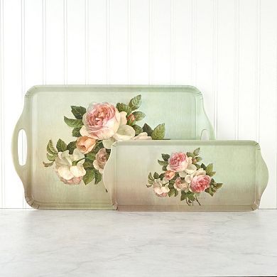 Pimpernel Antique Roses Melamine Handled Tray