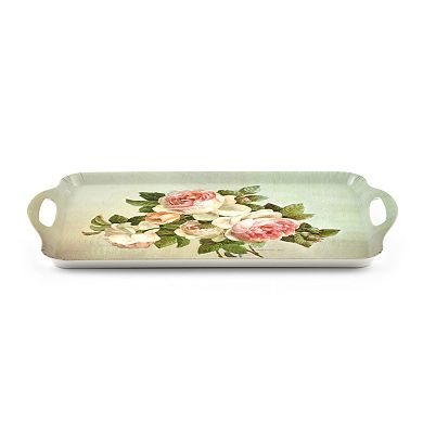 Pimpernel Antique Roses Melamine Handled Tray