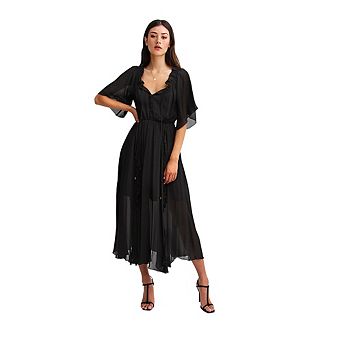 Amour Amour Ruffled Midi Dress