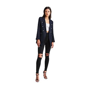 Princess Polina Textured Weave Blazer