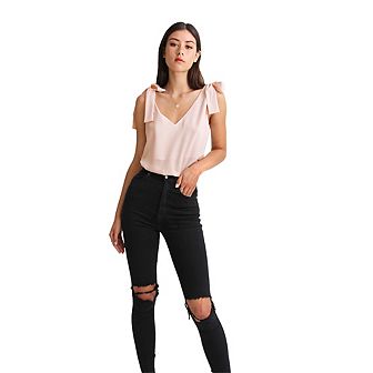 Feel For You V Neck Top