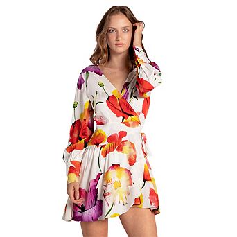 The Dancer Longsleeve Mini Wrap Dress