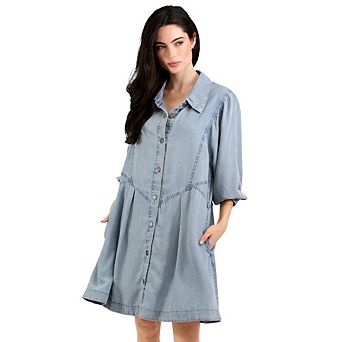 Supercut Denim Dress
