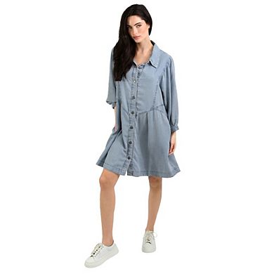 Supercut Denim Dress