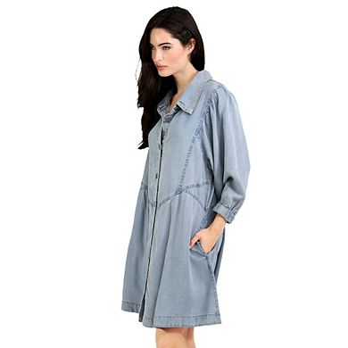 Supercut Denim Dress
