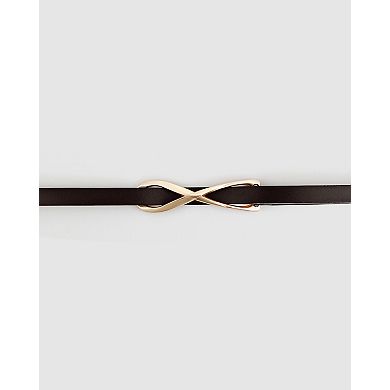 London Mood Leather Tie Belt