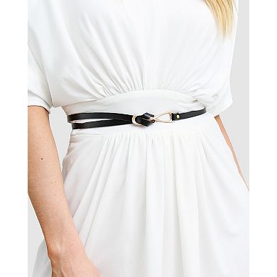 London Mood Leather Tie Belt