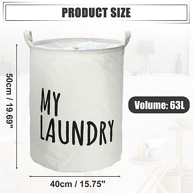 Foldable Laundry Hamper With Handle For Bedroom Bathroom 15.75"x19.69"