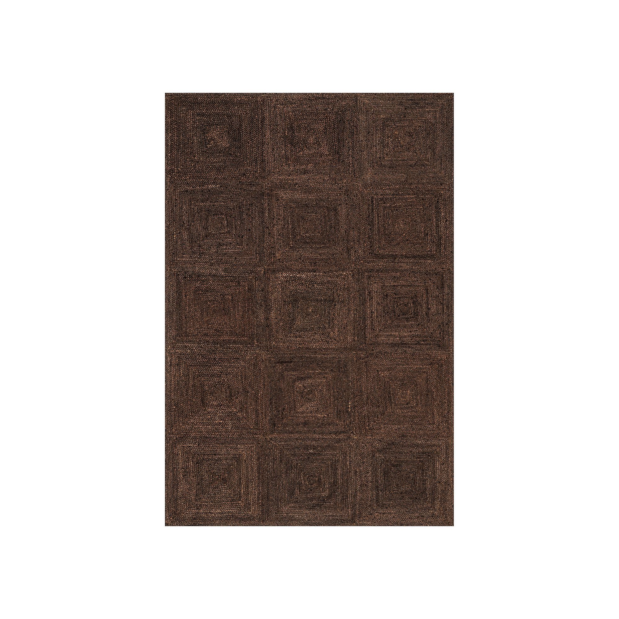 Rugs USA Juniper Tiled Area Rug, Dark Brown