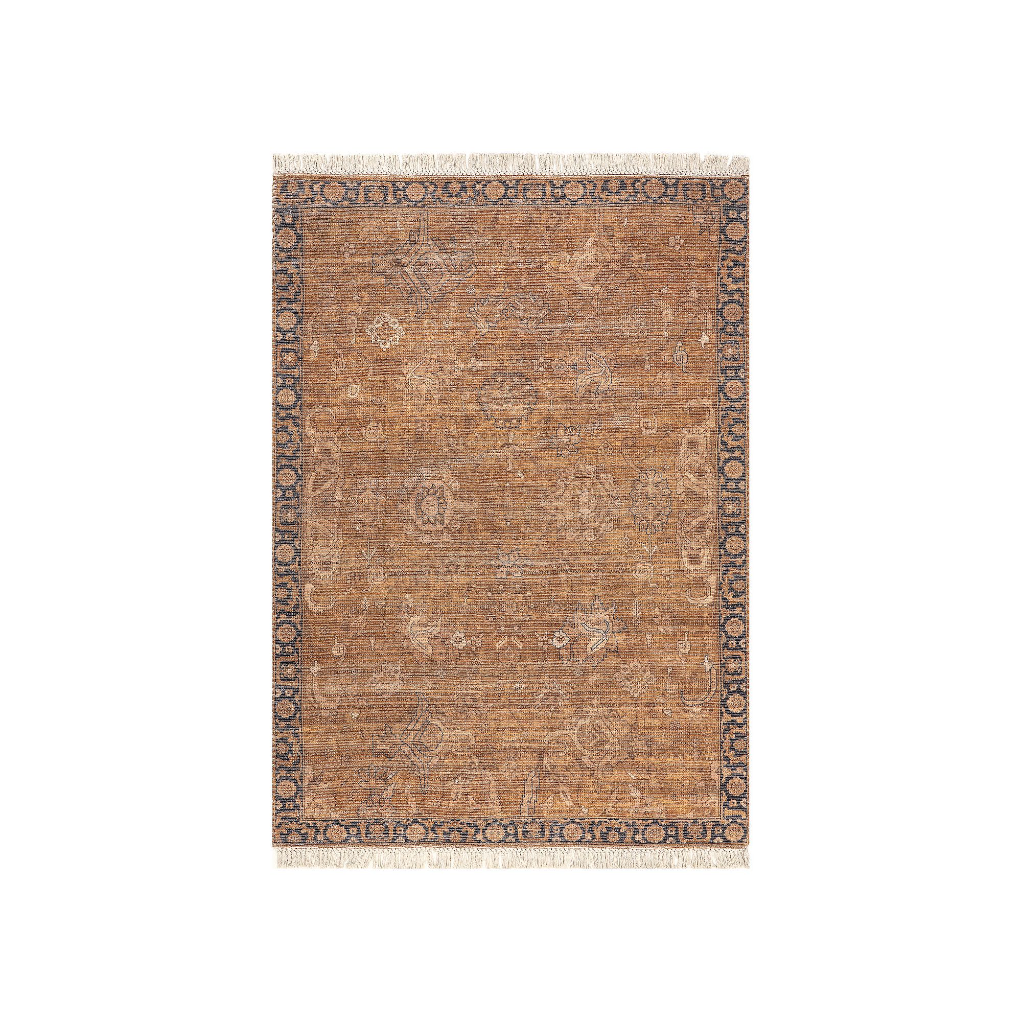 Rugs USA Marigold Vintage Tasseled Area Rug, Brown