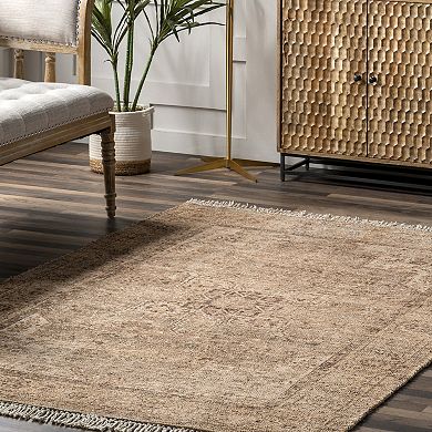 Lauren Liess Lennox Persian Medallion Tassel Area Rug