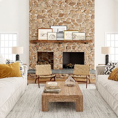 Rugs USA Zinnia Farmhouse Tasseled Area Rug