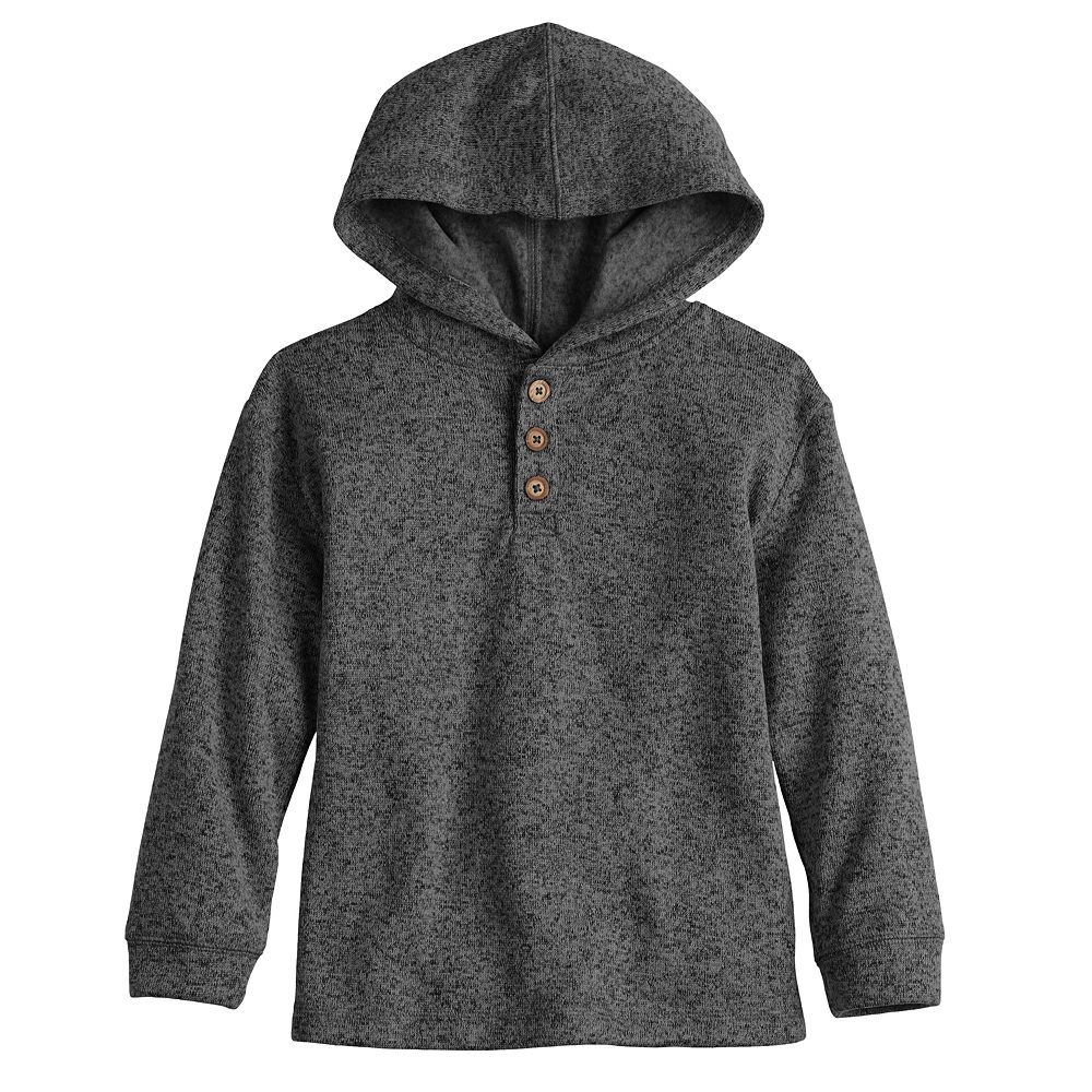 Boys 4 8 Jumping Beans Hooded Henley Sweater