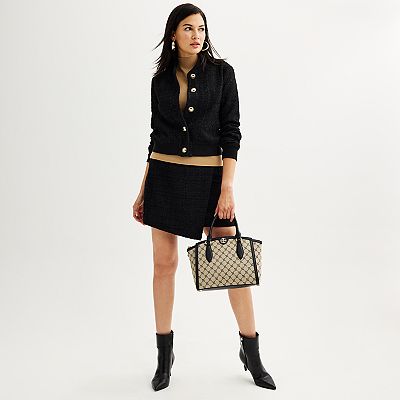 Women's Nine West Mockneck Sleeveless Sweater