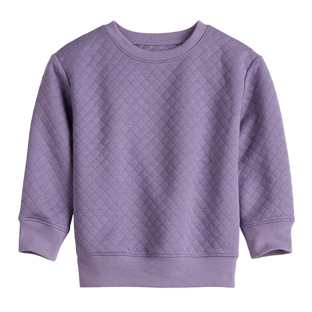 Baby Fleece Lined Dots Quilted Sweatshirt main image 0