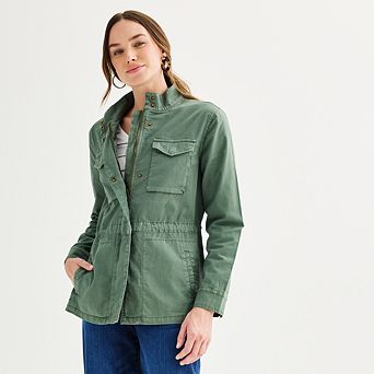 Petite Sonoma Goods For Life® Patch Pocket Utility Jacket
