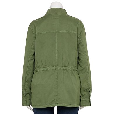 Plus Size Sonoma Goods For Life® Patch Pocket Utility Jacket