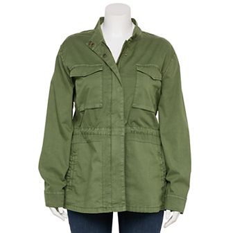 Plus Size Sonoma Goods For Life® Patch Pocket Utility Jacket