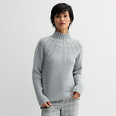 Women s Nine West Knitted Mockneck Sweater