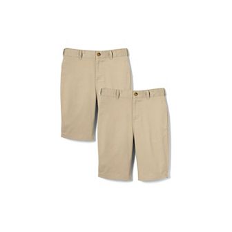 Boys 4-20 French Toast 2-Pack Adjustable Waist Flat Front Stretch Twill Shorts
