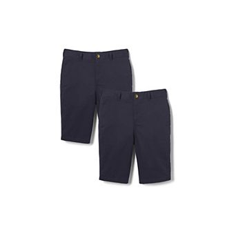 Boys 4-20 French Toast 2-Pack Adjustable Waist Flat Front Stretch Twill Shorts