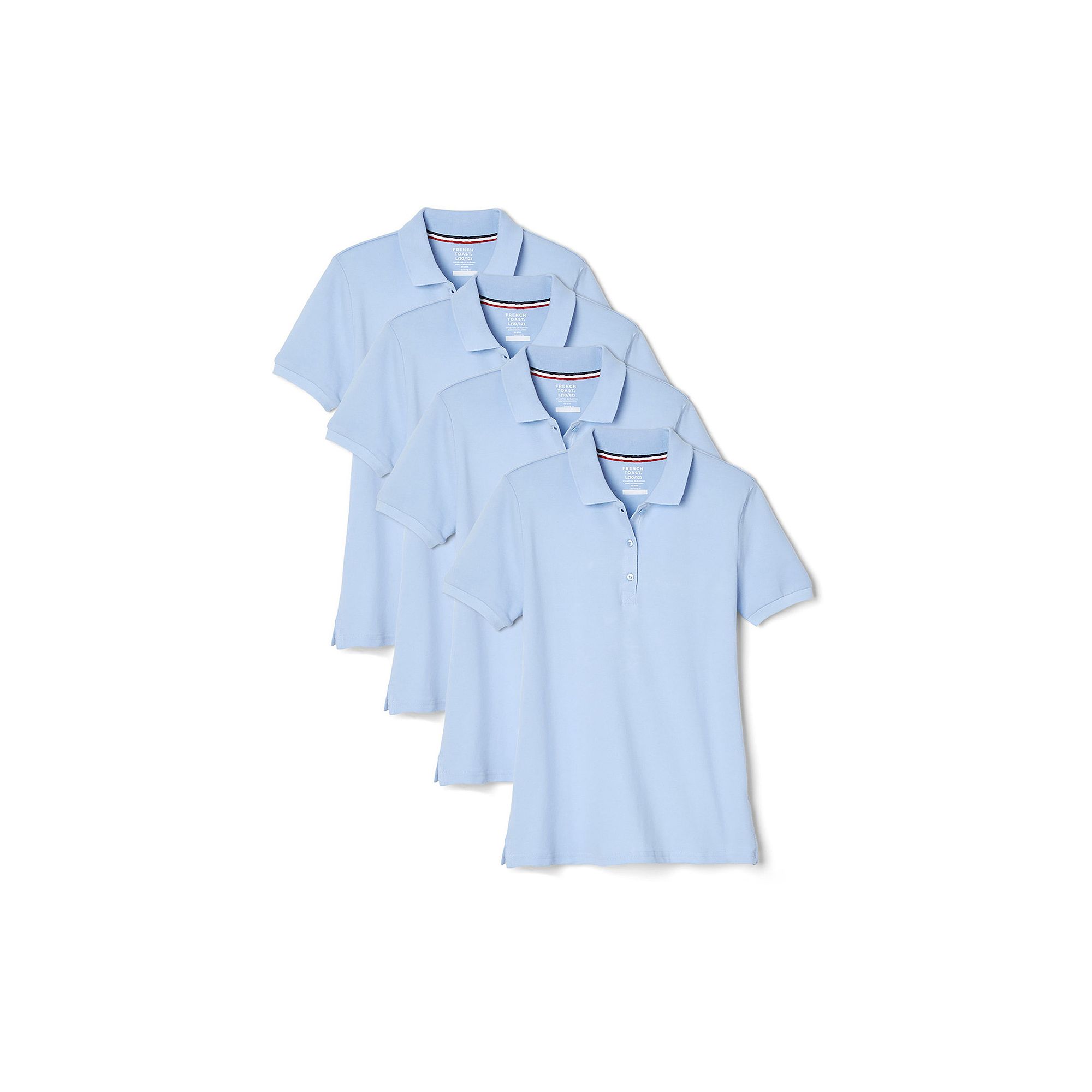 Girls 4-20 French Toast Short Sleeve Stretch Pique Polo 4-pk. Set, Girls, 
