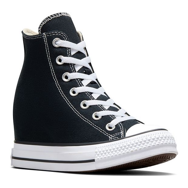 adidas gazelle silver green womens Adidas Amberlight Hidden Wedge High-Top Sneakers – love, beatrice xo main image 1