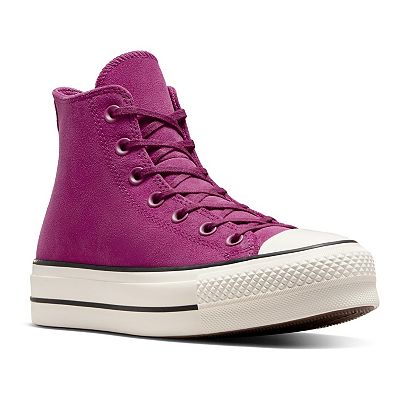 Converse All Star Lift Women s Suede Platform High Top Sneakers