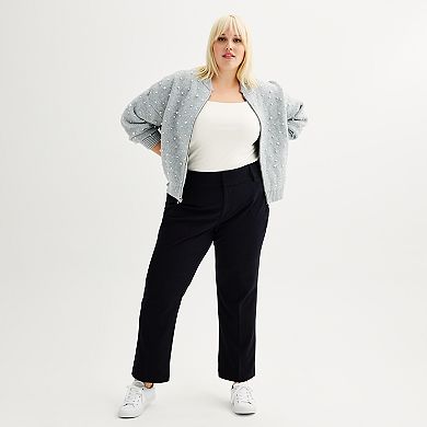 Plus Size Nine West Knitted Sweater