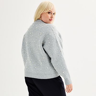 Plus Size Nine West Knitted Sweater