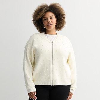 Plus Size Nine West Knitted Sweater