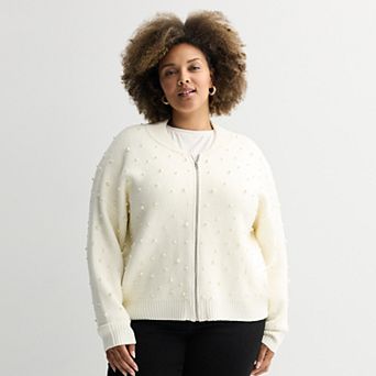 Plus Size Nine West Knitted Sweater