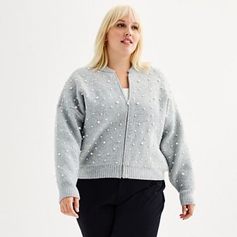 Plus Size Nine West Knitted Sweater