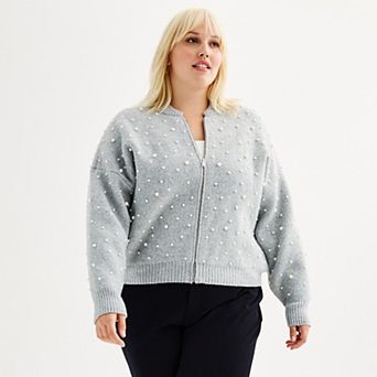 Plus Size Nine West Knitted Sweater