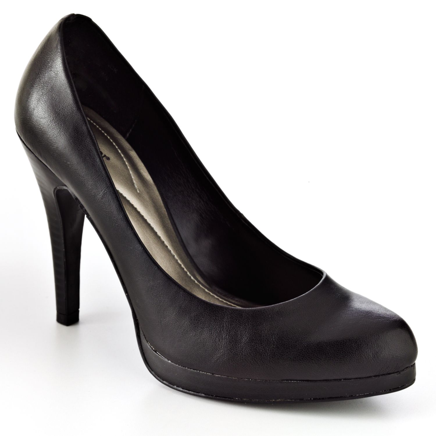 kohls black high heels