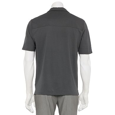 Men's For The Republic Short Sleeve Button Down Knit Shirt