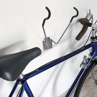 Stalwart Flip-Up Foam Padded Wall Mount Hook Bicycle Rack