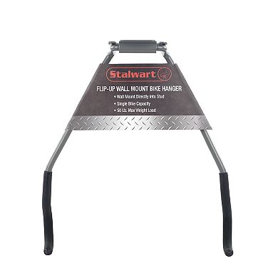 Stalwart Flip-Up Foam Padded Wall Mount Hook Bicycle Rack