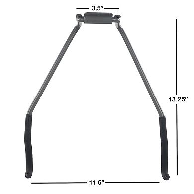 Stalwart Flip-Up Foam Padded Wall Mount Hook Bicycle Rack