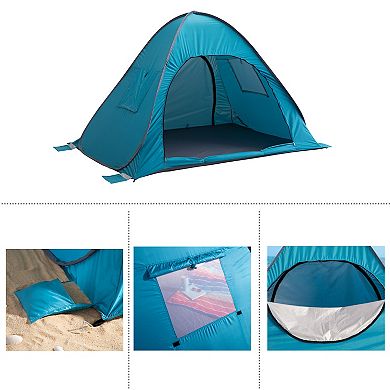 Wakeman Outdoors 2-Person Weather-Resistant Sun Shelter Pop-Up Tent