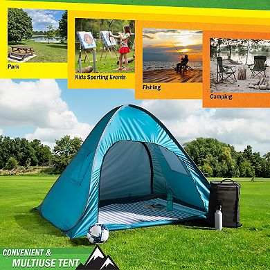 Wakeman Outdoors 2-Person Weather-Resistant Sun Shelter Pop-Up Tent