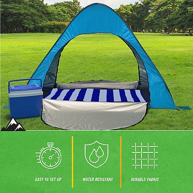 Wakeman Outdoors 2-Person Weather-Resistant Sun Shelter Pop-Up Tent