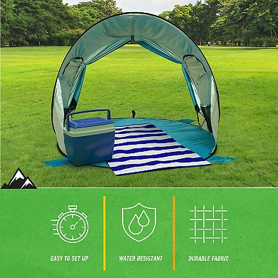 Wakeman Outdoors 3-Person Weather-Resistant Sun Shelter Pop-Up Tent