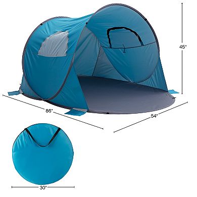 Wakeman Outdoors 3-Person Sun Shelter Pop-Up Tent