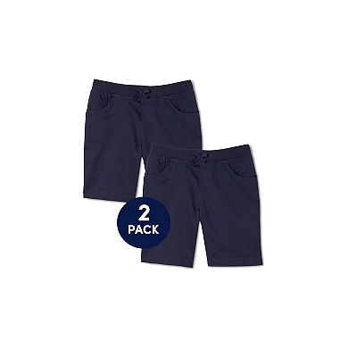 Girls 4-20 French Toast 2-Pack Knit Waistband Pull On Shorts