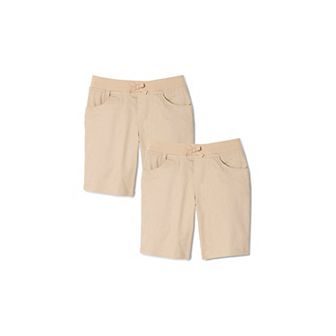 Girls 4-20 French Toast 2-Pack Knit Waistband Pull On Shorts