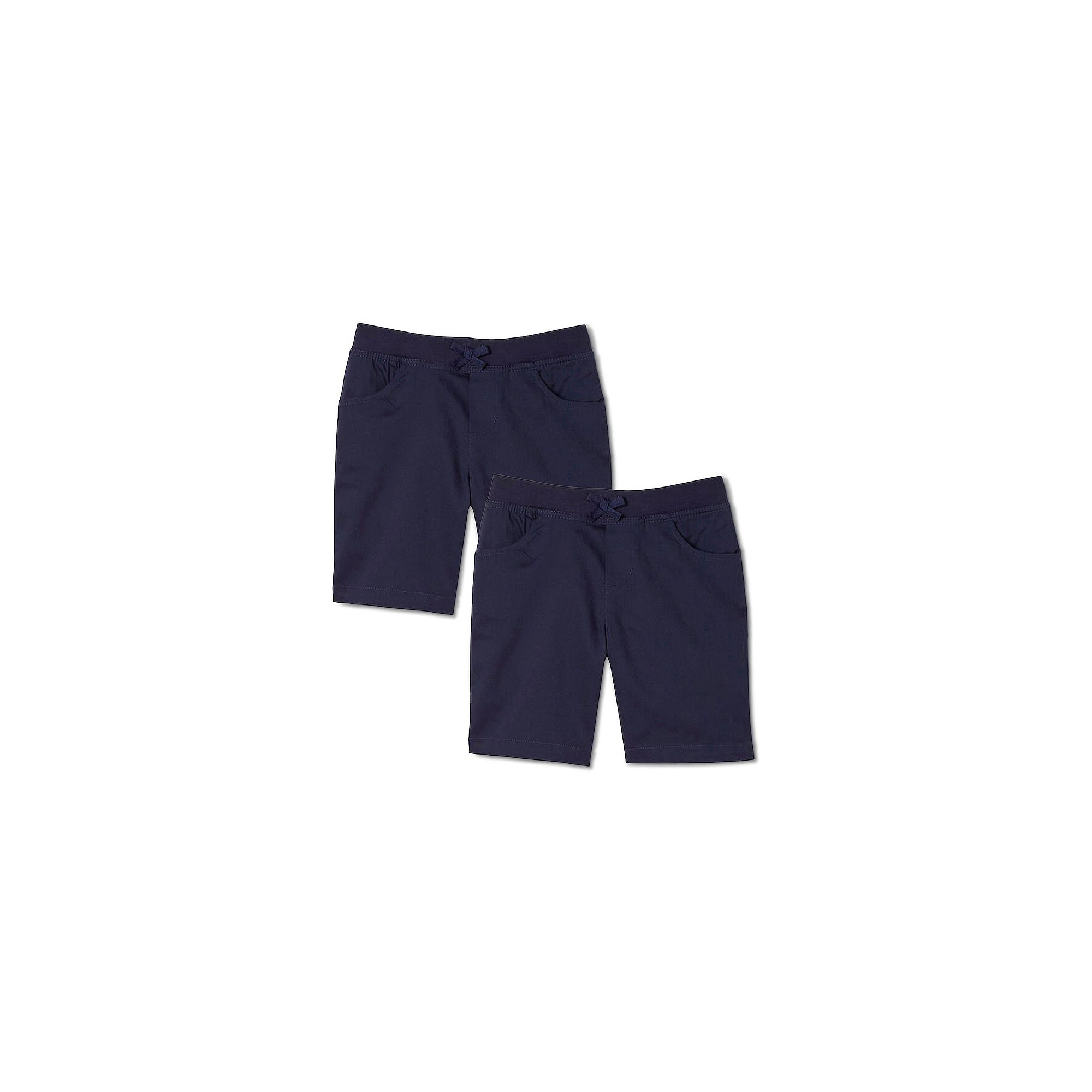Girls 4-20 French Toast 2-Pack Knit Waistband Pull On Shorts, Girls, Blue