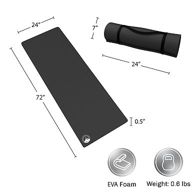 Wakeman Outdoors Nonslip Waterproof Foam Sleeping Pad