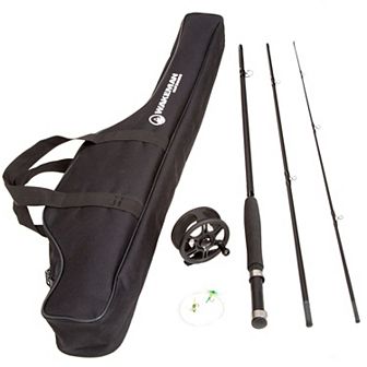 Wakeman Fly Fishing Rod and Reel Combo with Carrying Case, Flies, & Fishing Line